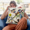 Blue Segment Throw Pillow By Wassily Kadinsky