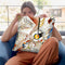 Bustling-Aquarelle Throw Pillow By Wassily Kadinsky