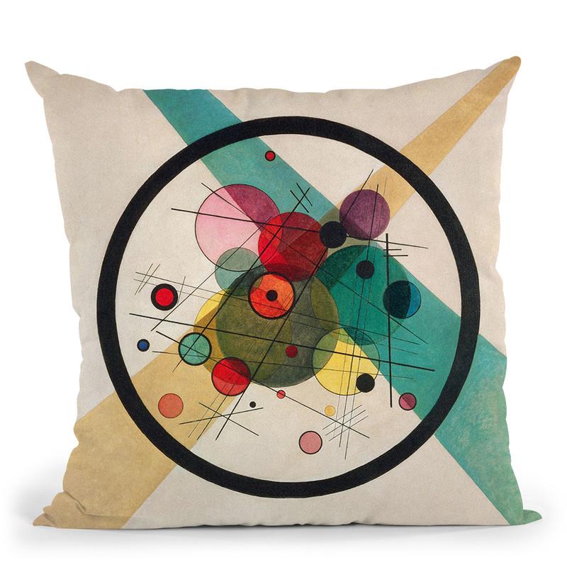 Circles In A Circle Throw Pillow By Wassily Kadinsky