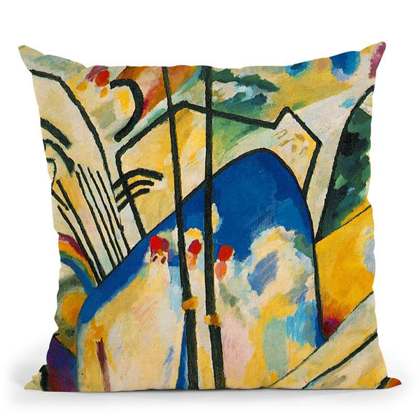 Color Study Squares With Concentric Circles Throw Pillow By Wassily Kadinsky