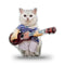 Nala Cat Guitar Throw Pillow