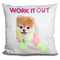Boo Work It Out Throw Pillow
