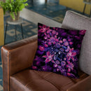 Purple Blooming Night Throw Pillow By Yantart Designs