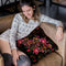 Orange Blooming Night Throw Pillow By Yantart Designs