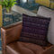 Egyptian Pattern Glyphs - Purple Throw Pillow By Yantart Designs
