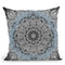 Ornate Mandala - Gray Throw Pillow By Yantart Designs
