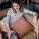 Egyptian Pattern Glyphs - Papyrus Throw Pillow By Yantart Designs