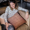 Egyptian Pattern Glyphs - Papyrus Throw Pillow By Yantart Designs