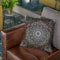 Ornate Mandala - Brown Throw Pillow By Yantart Designs