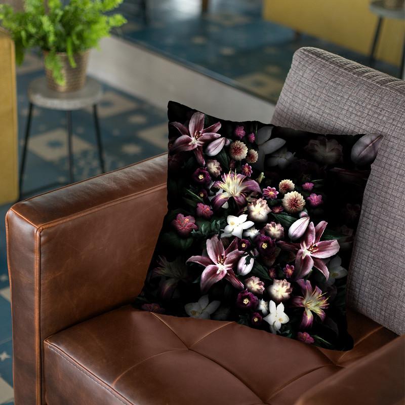 Blooming Night Throw Pillow By Yantart Designs