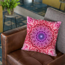 Ornate Mandala - Red Throw Pillow By Yantart Designs