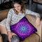 Ornate Mandala - Purple Throw Pillow By Yantart Designs