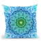 Ornate Mandala - Blue Throw Pillow By Yantart Designs