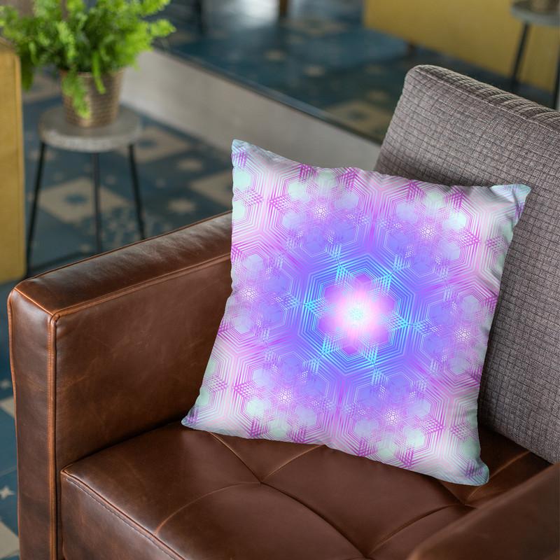 Hexagon Pattern Serie Throw Pillow By Yantart Designs
