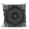 Ornate Mandala - Black Throw Pillow By Yantart Designs