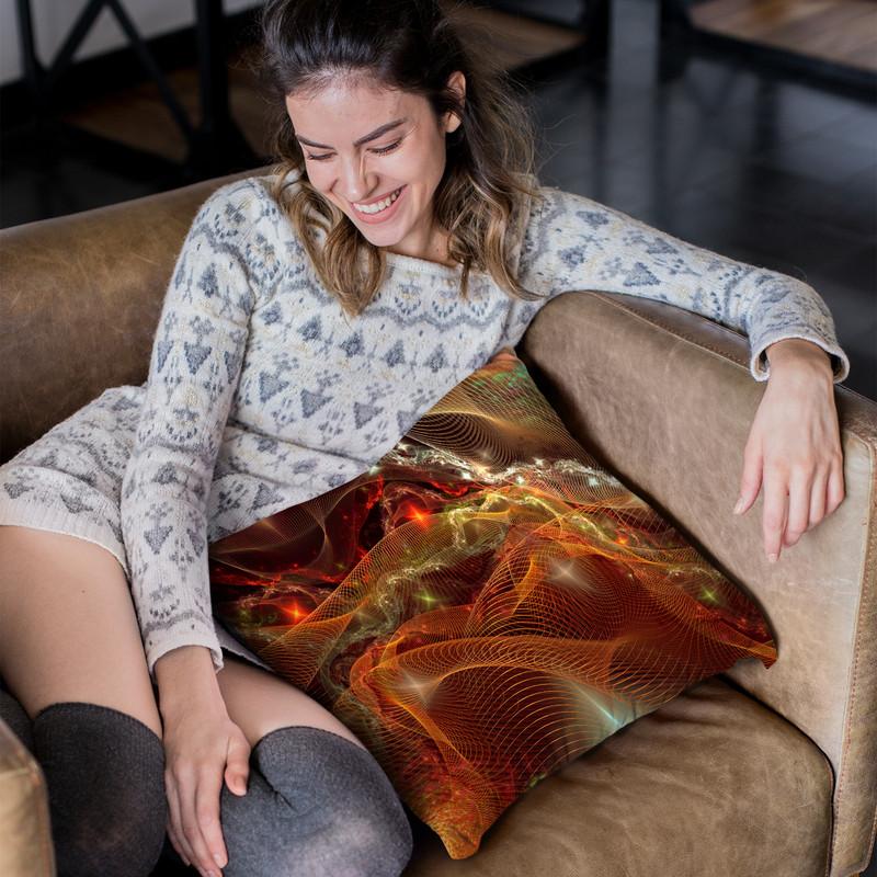 Fractal Cosmos Ii Throw Pillow By Yantart Designs