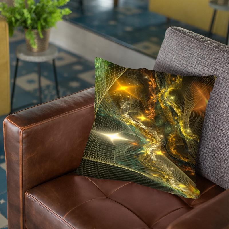 Fractal Universe Ii Throw Pillow By Yantart Designs