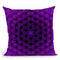 Flower Of Life Pattern - Dark Purple Throw Pillow By Yantart Designs