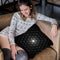 Flower Of Life Pattern - Black Throw Pillow By Yantart Designs