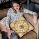 Aligned Flower - Ancient Throw Pillow By Yantart Designs