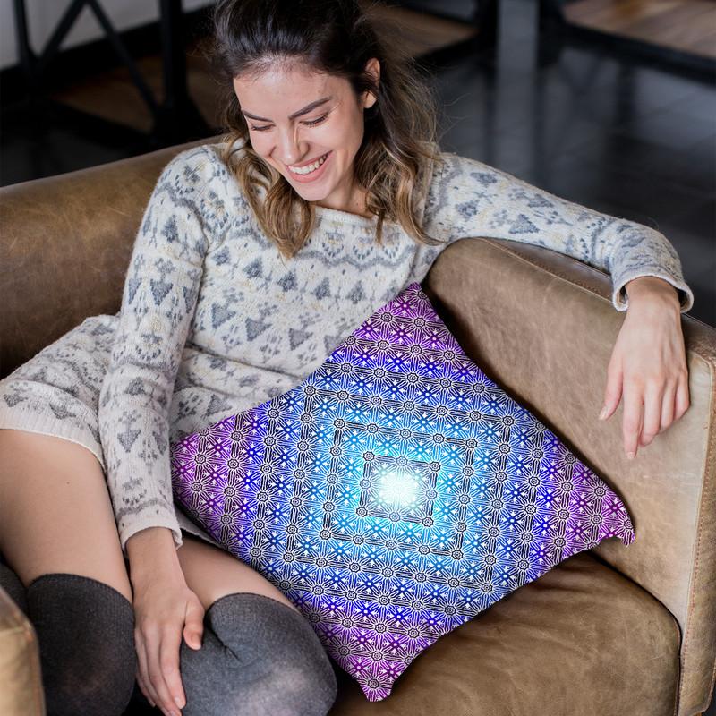 Colored Pattern I Throw Pillow By Yantart Designs