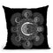 Crescent Moon - Negative Throw Pillow By Yantart Designs