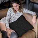 Egyptian Glyphs - Black Throw Pillow By Yantart Designs