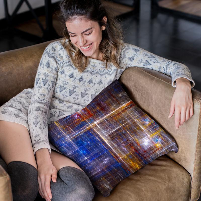Equilibrium Matrix Throw Pillow By Yantart Designs