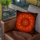 Fibonacci Artistic Mandala Throw Pillow By Yantart Designs