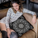 Fibonacci White Mandala Throw Pillow By Yantart Designs