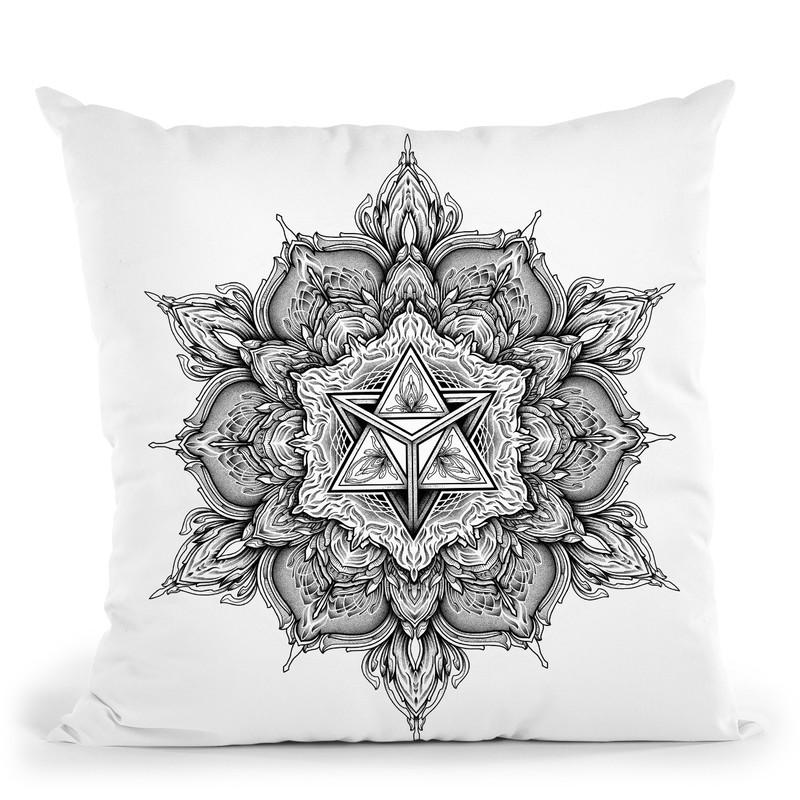 Merkabah Mandala Throw Pillow By Yantart Designs