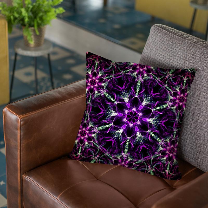 Psyched Iii Throw Pillow By Yantart Designs