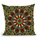 Psyched V Throw Pillow By Yantart Designs