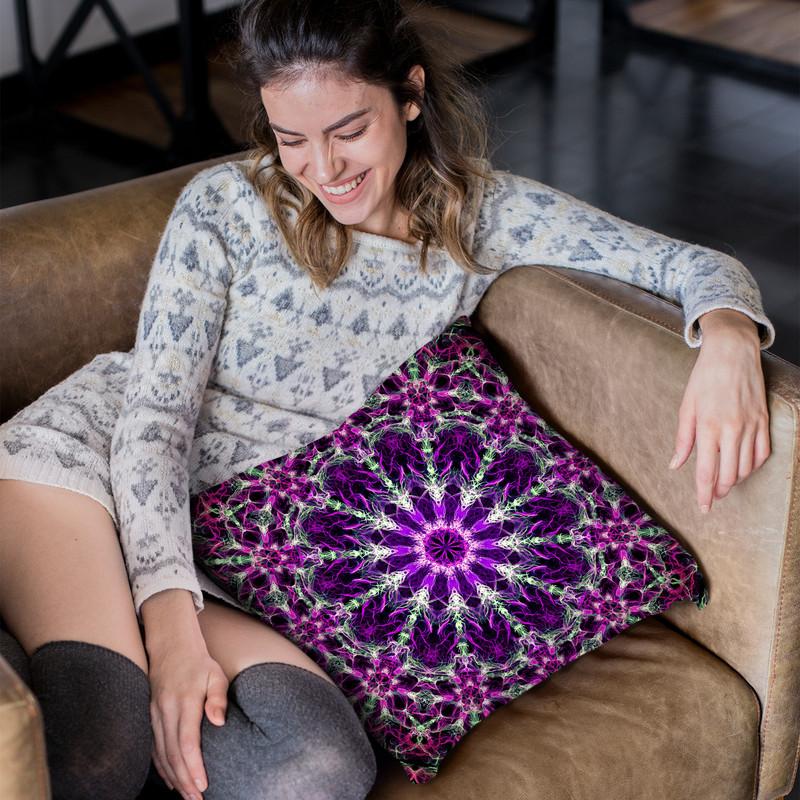 Psyched Vii Throw Pillow By Yantart Designs