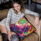 Psychedelic Flow Throw Pillow By Yantart Designs