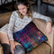 Psychedelic Matrix Rainbow Throw Pillow By Yantart Designs