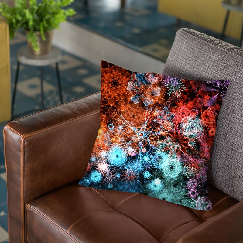 Psychedelic Universe Throw Pillow By Yantart Designs