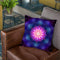 Psychortex Throw Pillow By Yantart Designs