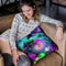 Purple Fractal Universe Throw Pillow By Yantart Designs