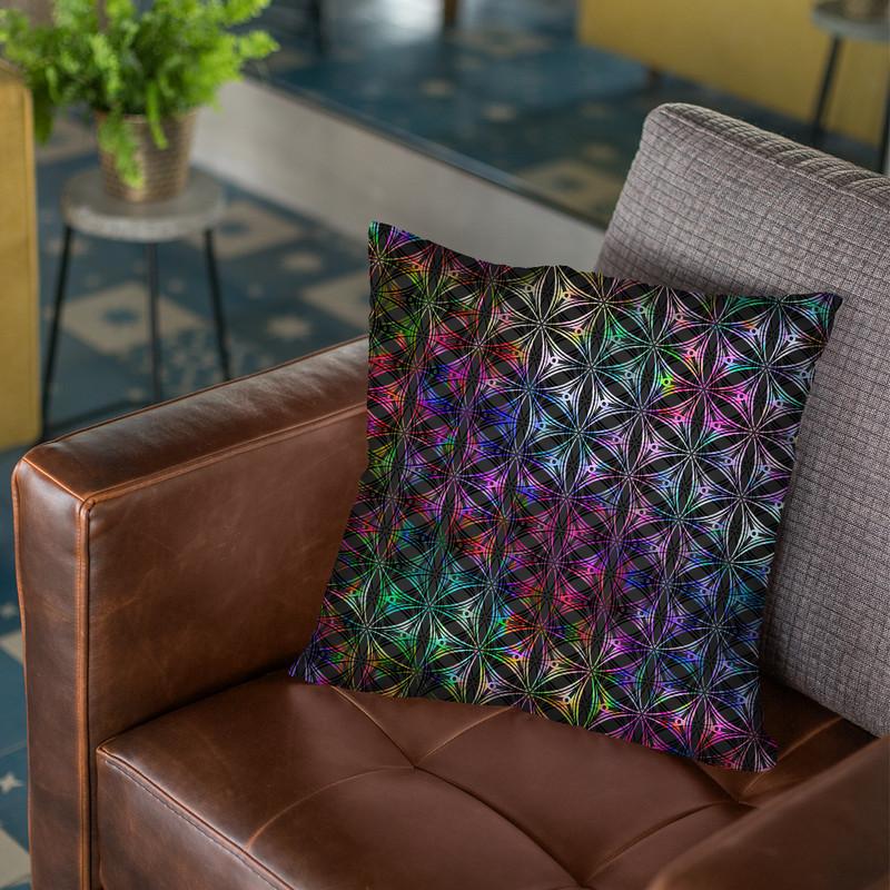 Quantum Trip Throw Pillow By Yantart Designs