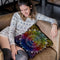 Rainbow Mandala Throw Pillow By Yantart Designs