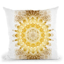 Raising - Clear Gold Throw Pillow By Yantart Designs