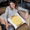 Raising - Clear Gold Throw Pillow By Yantart Designs
