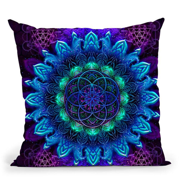 Raising Color Acimath Version Throw Pillow By Yantart Designs