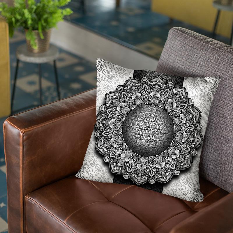 Sphere Mandala Throw Pillow By Yantart Designs