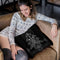 The Auspices Of Horus - Black Throw Pillow By Yantart Designs