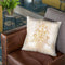 The Auspices Of Horus - Clear Golden Throw Pillow By Yantart Designs