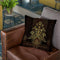 The Auspices Of Horus - Golden Throw Pillow By Yantart Designs