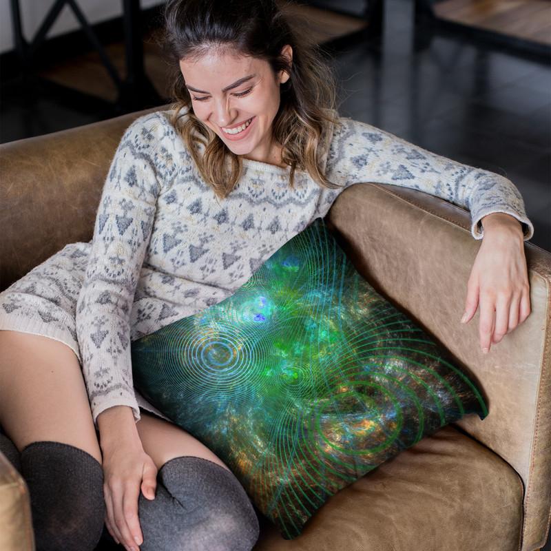 The Unfolded Cosmos Throw Pillow By Yantart Designs