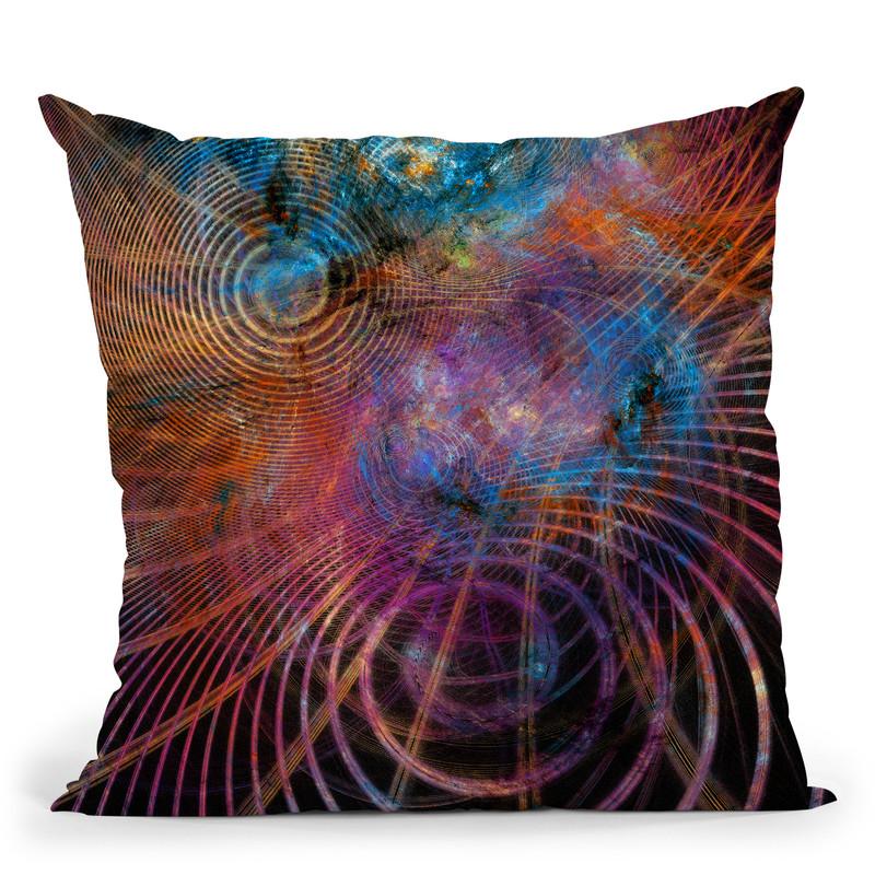 The Unfolded Cosmos Ii Throw Pillow By Yantart Designs